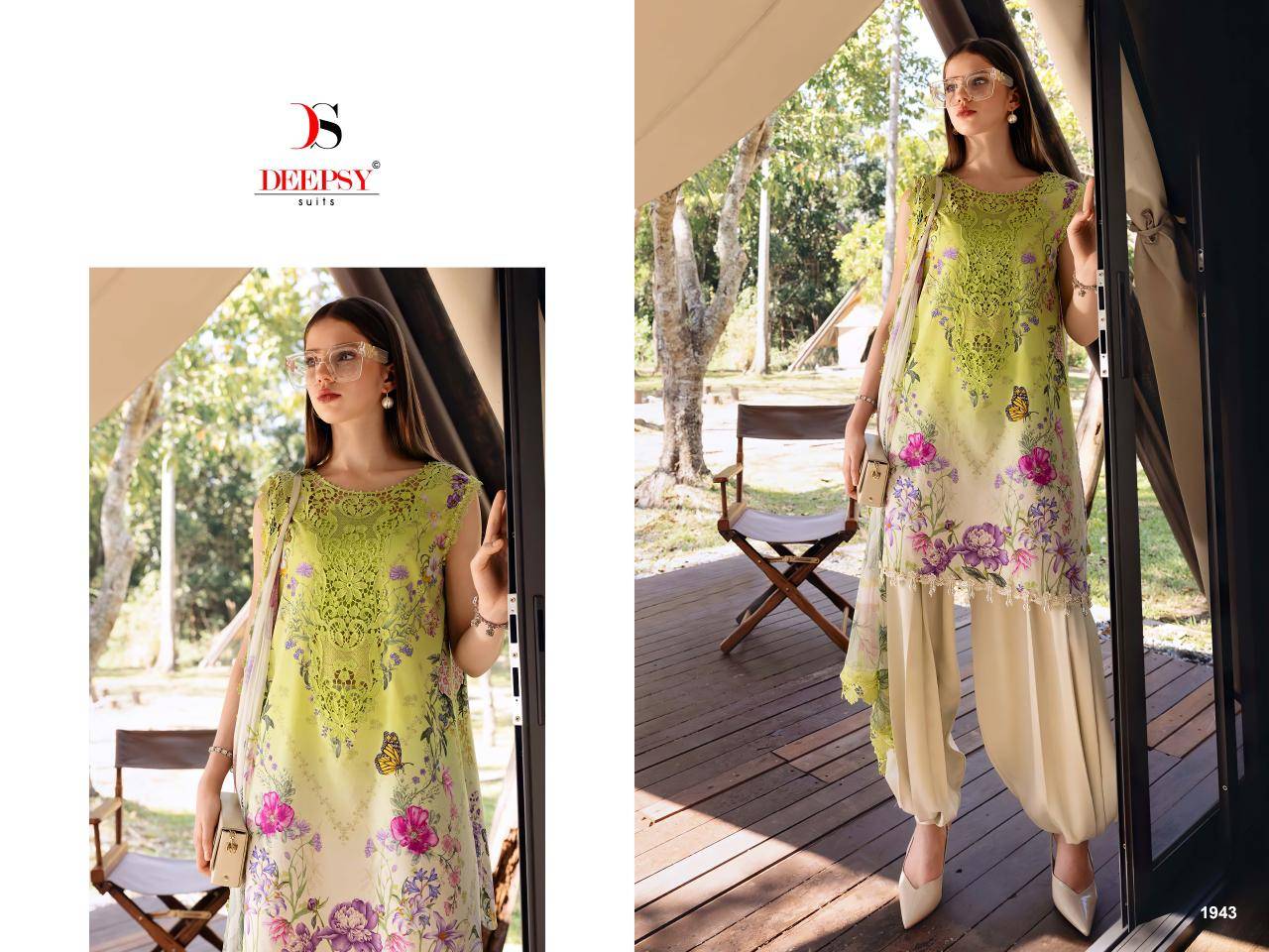 MARIA B. Mprint-6  by DEEPSY SUITS 1941 TO 1948 SERIES Pakistani Stylish Embroidered Pure Cotton Dresses At Wholesale Price